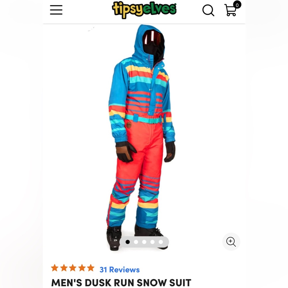 TIPSY ELVES - men’s size small snow suit